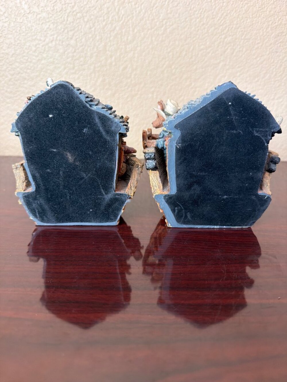 1999 Boyds Bears Noah's Ark Resin Bookends #4001 Set of 2 - Pre-owned No Box - Picture 6 of 16